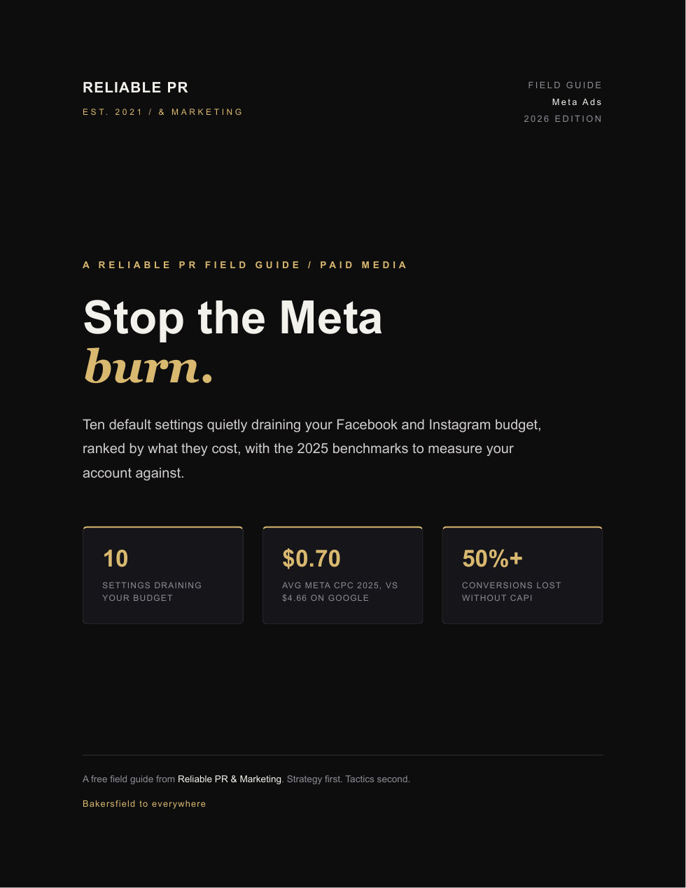 The Meta Ads Audit cover