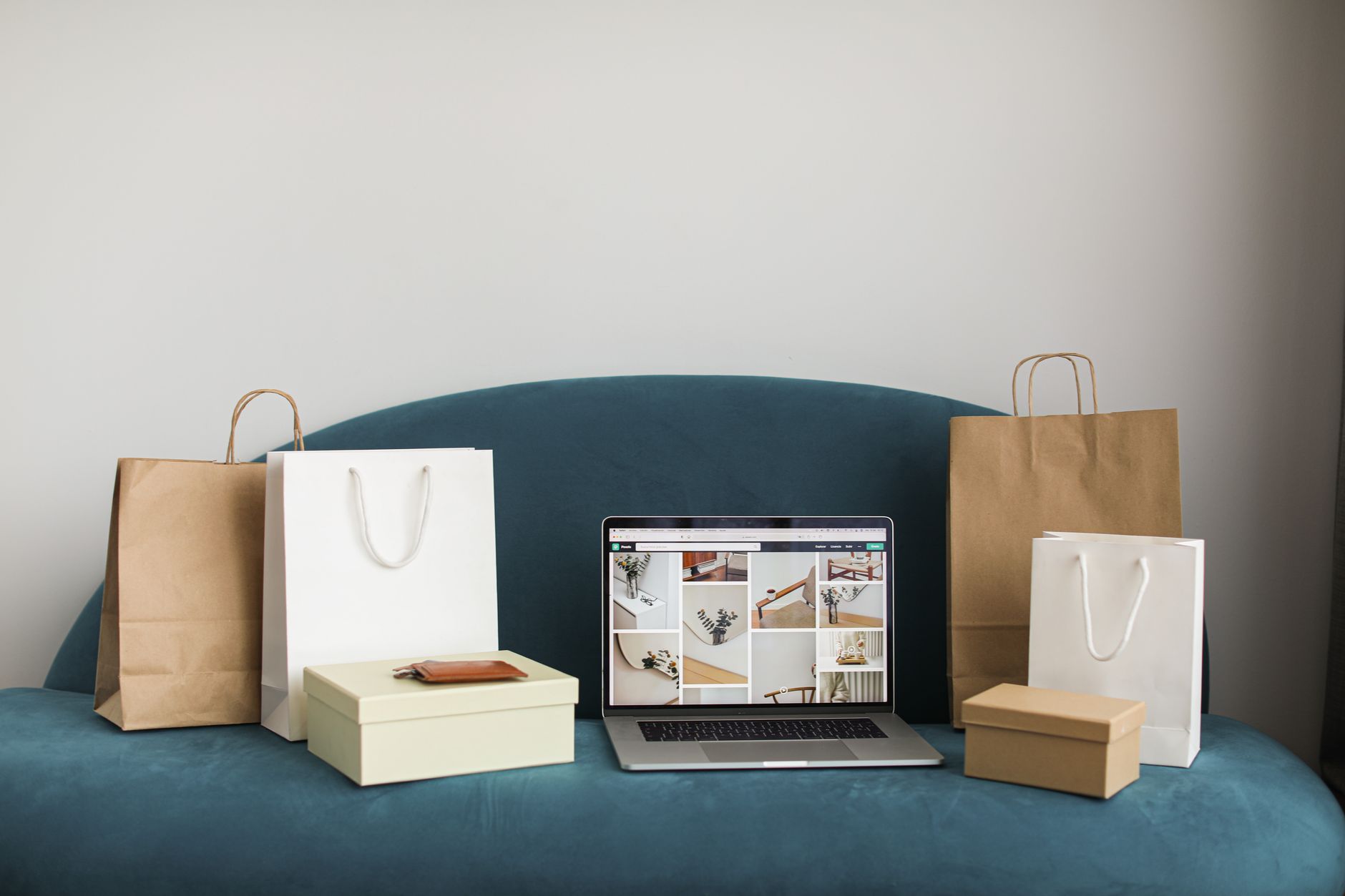 Ecommerce email marketing on a laptop