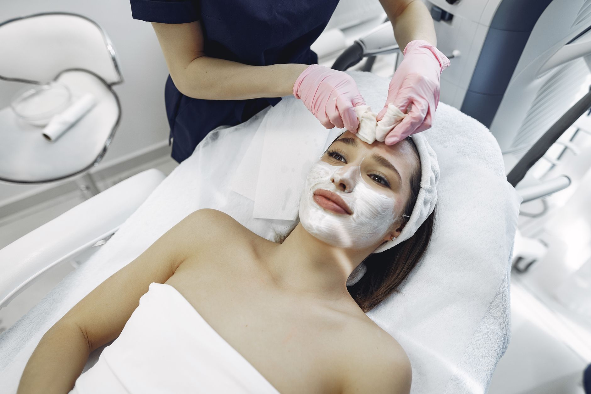 A med spa treatment room