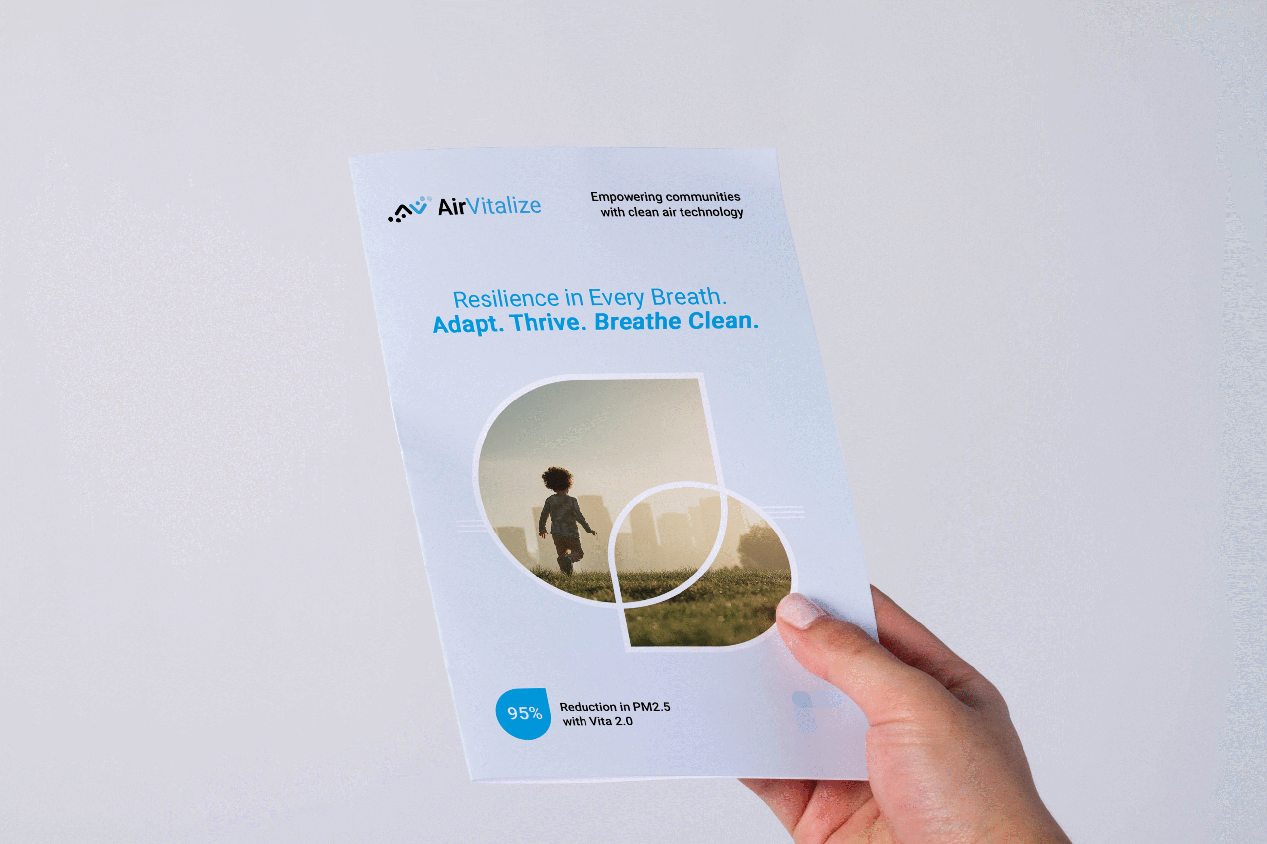 Bifold brochure front cover mockup by Reliable PR