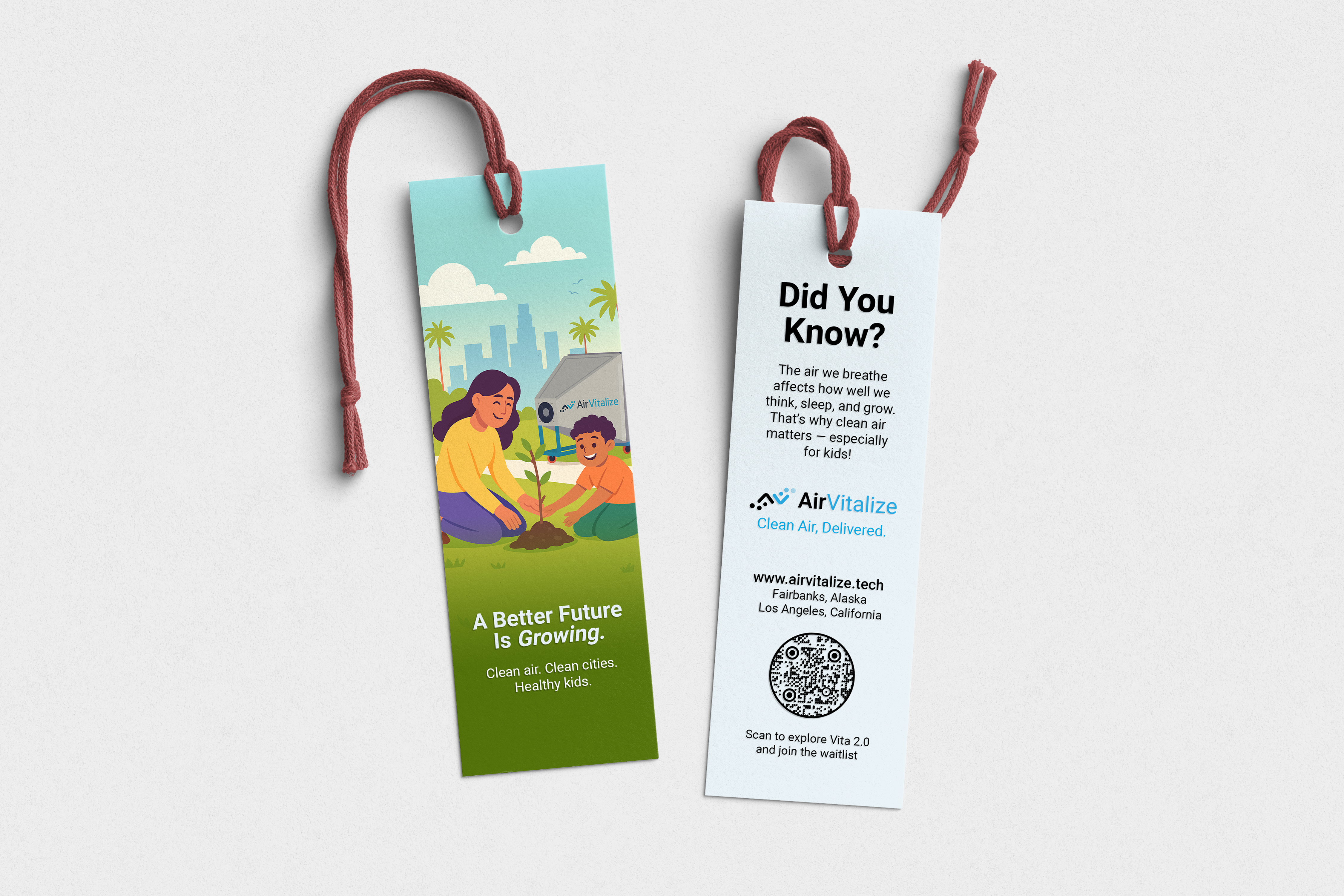 Bookmark design mockup by Reliable PR & Marketing