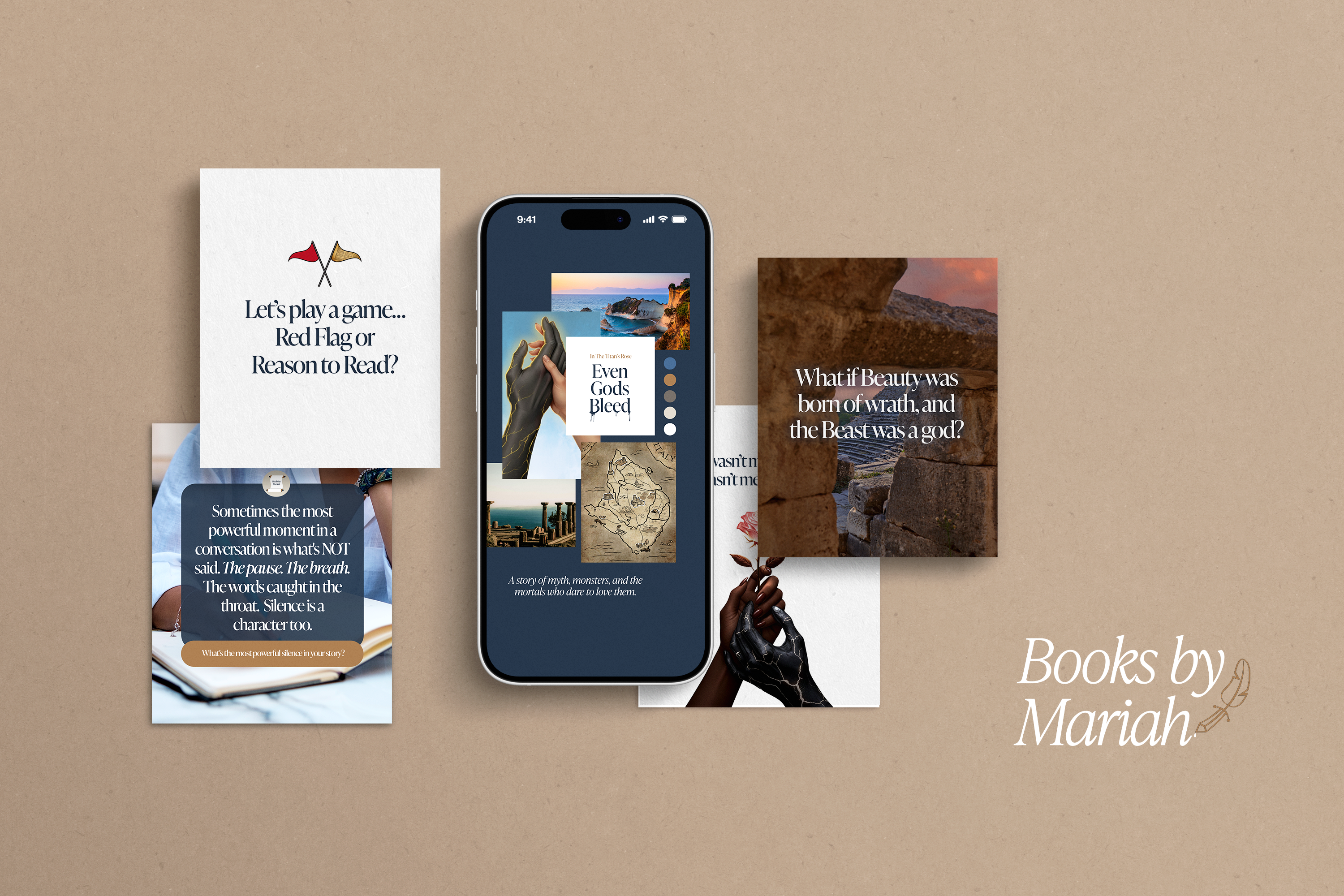 Titan's Rose Mockup Titan's Rose brand mockup by Reliable PR & Marketing